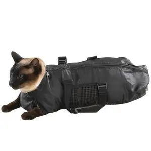 Cat Restraint Cleaning Grooming Bags Bathing Mesh Kitten Restraint Bags Portable Multifunctional Travel Bag For Cat