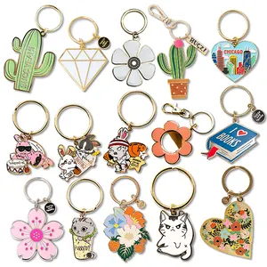 Wholesale Custom Logo Metal Blank Custom Soft Hard Enamel Key Chain Switzerland Souvenir Keychain 2024 New Products