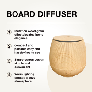 Difusor de grano de madera de Venta caliente Difusor de atomización eléctrica para difusor de aroma portátil para el hogar - Product Image 2