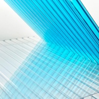 Plaque en polycarbonate à double paroi de 10 mm résistante aux UV pour serres commerciales et toitures hydroponiques
