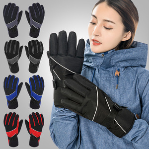 Outdoor Winter Gloves Fleece Lined Waterproof For Skiing Cycling Mountaineering Unisex Adult Size Large - Product Image 1