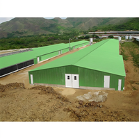 Structure en acier RUIXING pour bâtiment agricole, ensemble complet pour garage, atelier, hangar à volailles - Conception préfabriquée, style moderne, garantie de 5 ans