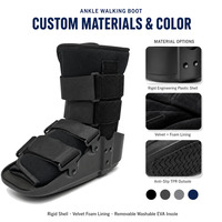 Attelle de marche courte F4002 pour cheville, support orthopédique avec semelle antidérapante en TPR pour entorse, fracture et récupération post-opératoire