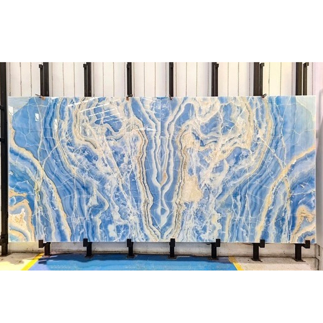 Hot Selling Onyx Marble Wall Panels Natural Marble Blue Onyx Backlit Onyx Panel