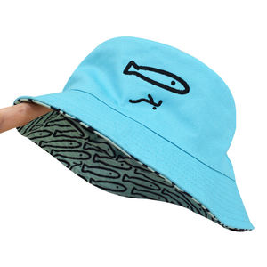 Sombrero de Pescador Reversible al por Mayor con Bordado 3D, Gorra de Doble Cara para Viajes al Aire Libre y Pesca con Ala Ancha - Product Image 4