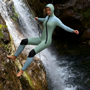 Traje <span class=keywords><strong>de</strong></span> Neopreno <span class=keywords><strong>de</strong></span> 5 mm para <span class=keywords><strong>Mujer</strong></span>, Traje Completo con Característica Impermeable y Logotipo Frontal para Barranquismo - Product Image 4