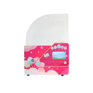 آلة بيع حلوى غزل البنات الصغيرة ذات المناطق لجذب العملاء، آلات آلية ذكية لإعداد حلوى غزل البنات