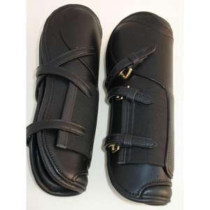 Avantage de haute qualité bottes avant avec rembourrage en cuir noir à bas prix - Product Image 2