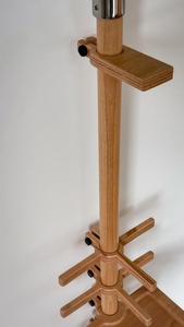 Support mural multifonctionnel réglable en bois moderne, idéal comme cadeau pour les <span class=keywords><strong>cyclistes</strong></span> et pour les salons/garages - Product Image 4