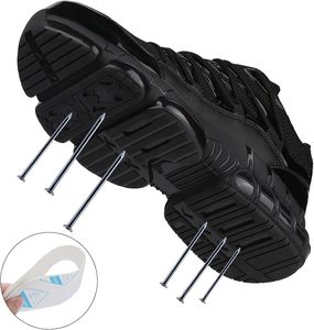 CHITED Lightweight Steel <strong>Toe</strong> <strong>Sneakers</strong> for Men Women Indestructible <strong>Composite</strong> Safety Shoes Air Cushion Slip Lace-Up Summer - Product Image 3