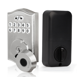 Serrure de porte intelligente biométrique sans clé SINOVO pour la maison, serrure de porte intelligente à empreintes digitales, 35 mm-55 mm - Product Image 1