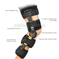 Attelle de fixation réglable, pliable, légère et respirante pour genouillère orthopédique, soutien de rééducation des fractures des membres inférieurs