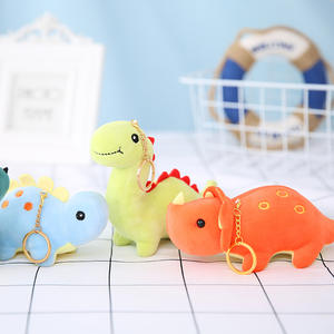 Porte-clés dinosaure en peluche <span class=keywords><strong>Triceratops</strong></span>, petit pendentif mignon pour sac d'école, 15 cm, rembourré en coton PP - Product Image 3