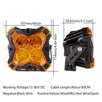 Nouvelle haute puissance 4 pouces blanc jaune Spot LED travail tête de conduite antibrouillard pour moto camion voiture SUV tout-terrain ATV UTV BUS 12-80V