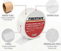 Ruban en fibre de verre pour le renforcement des joints de cloisons sèches, personnalisable
