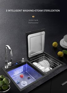 Tiêu chuẩn Châu Âu được xây dựng trong bồn rửa nhà bếp với nhà bếp 8 Bộ của bộ đồ ăn tự động Countertop máy rửa chén - Product Image 4