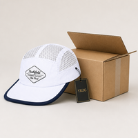 Casquette de course à 5 panneaux XXL avec logo personnalisé, grande taille 68 cm, maille légère, séchage rapide, pour hommes, vente en gros