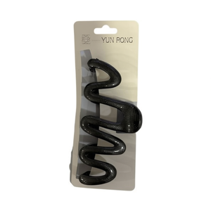 Yun Rong M Shaped Wavy Hair Clip Black 12 Pack For Women And Girls - Product Image 1