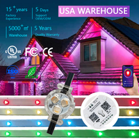 Vente en gros de lumières LED à pixels pour extérieur, Gemstone Light, DC12V DC48V, 30mm, RGB, lumières de Noël permanentes pour la décoration de la maison