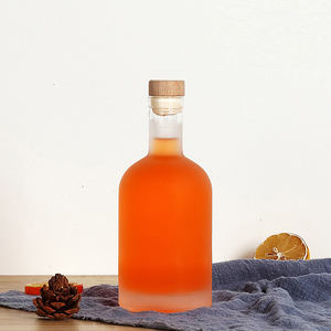 Clair 50ml 100ml 200ml 375ml 500ml <span class=keywords><strong>700ml</strong></span> 1000ml Bouteille d'alcool en verre avec liège Premium Spirit Container pour Whisky Rhum Brandy <span class=keywords><strong>Gin</strong></span> - Product Image 6