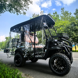 Voiturette de golf électrique 72V certifiée CE, 4 places, basse vitesse, 30-50 km/h, 500 kg, nouveau modèle, prix de gros abordable, à vendre - Product Image 2