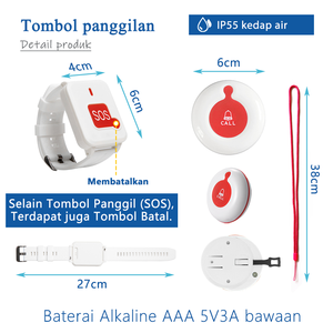 Bewegungs sensor Bett alarm Pflegekraft Pager Innen alarmraum <span class=keywords><strong>mit</strong></span> drahtloser Bewegungs sturz prävention für ältere Menschen zur Überwachung von Senioren - Product Image 3
