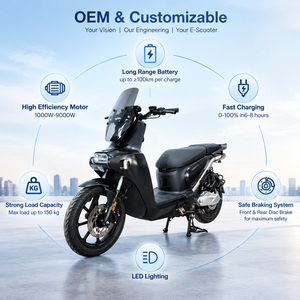 Scooter SG CPX 3000W, 72V40Ah, Batería Doble, Frenos de Disco CBS, 80km/h, Autonomía de 80-100km, Venta al por Mayor para Ciudades, OEM - Product Image 3