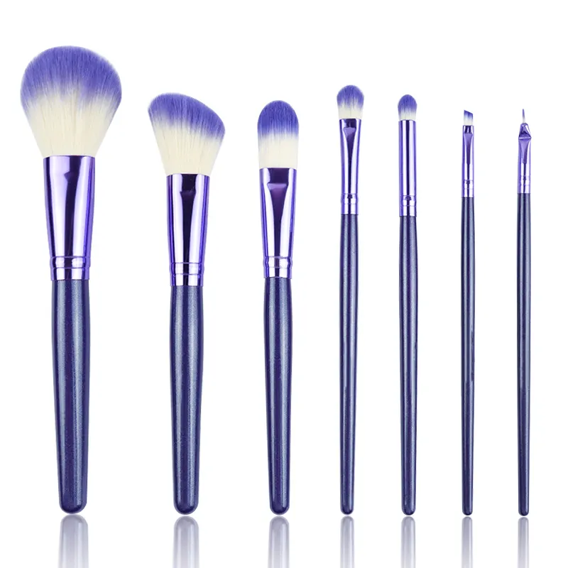 Makeup brush set promote with factory price 7 pcs fast shipping the cheapest price with high quality vegan makeup brush