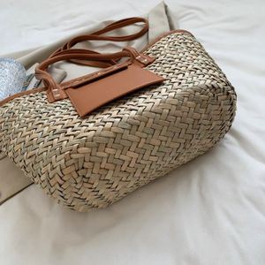 Bolsas De Senhora Feitas a Mao Bolsa Tecelagem Feita Saco Palha Verao naturel Genericas Para Mulheres Com Laco <span class=keywords><strong>Amarelo</strong></span> - Product Image 4