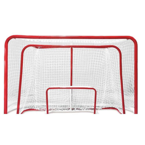 <span class=keywords><strong>Filet</strong></span> <span class=keywords><strong>de</strong></span> <span class=keywords><strong>but</strong></span> <span class=keywords><strong>de</strong></span> hockey sur glace professionnel sans nœuds, en polyester blanc robuste résistant aux UV, avec service <span class=keywords><strong>de</strong></span> découpe pour usage intérieur/extérieur - Product Image 3