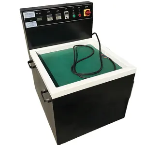 Máquina DE LIMPIEZA DE APERTURA DE Metal de joyería más vendida, pequeña máquina pulidora magnética de escritorio