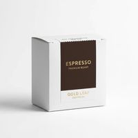 Boîte à grains de café en carton blanc de qualité alimentaire, imprimée en couleur CMYK personnalisée, avec bande de déchirement facile, emballage de vente au détail, OEM, vente en gros