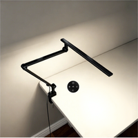 Lampe de bureau en métal 95CRI, tactile/télécommande, double source lumineuse, intensité et couleur réglables, protection oculaire AC pour le travail, les étudiants, la lecture et l'écriture