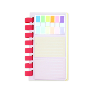 Cahier de notes autocollantes en spirale créatif, onglets d'index multicolores et reliure élastique, fournitures scolaires de bureau pour une <span class=keywords><strong>organisation</strong></span> efficace - Product Image 3