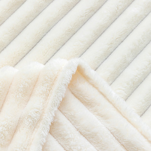Plaid de <span class=keywords><strong>canapé</strong></span> en fausse fourrure de lapin, épais, doux et luxueux, de haute qualité, pour lit confortable - Product Image 4