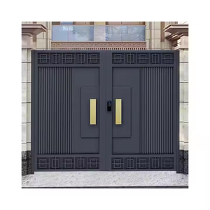 Precio al por mayor Entrada principal Puerta frontal exterior Puerta <span class=keywords><strong>de</strong></span> entrada <span class=keywords><strong>de</strong></span> acordeón deslizante <span class=keywords><strong>de</strong></span> aluminio Puerta <span class=keywords><strong>de</strong></span> entrada - Product Image 2