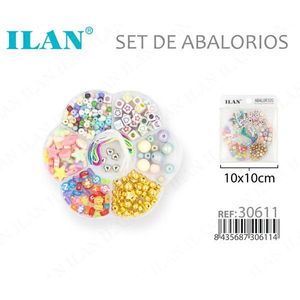 ILAN <b>Beads</b> <b>Set</b> 10x10cm Assorted Colors for Crafting - Product Image 3