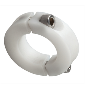 Collier de fixation d'arbre à deux pièces en plastique POM <span class=keywords><strong>blanc</strong></span> usiné CNC de bonne qualité avec votre logo - Product Image 5
