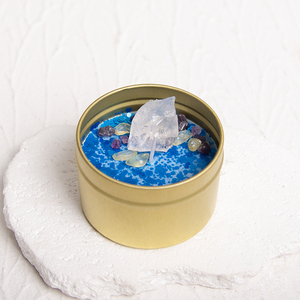 Bougie en étain de cire de soja parfumée de qualité supérieure faite à la main parfum écologique longue durée décor à la maison et détente noël pâques - Product Image 1