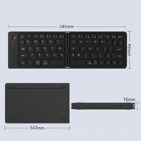Keyboard Lipat Nirkabel Terbaru untuk Laptop Ultra Tipis, Ponsel, Penggunaan Kantor, Keyboard Mini Portabel