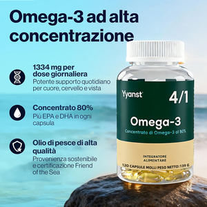 Capsules de suppléments d'oméga-3 de haute qualité, capsules molles, favorisent la santé cardiaque, soutiennent la fonction cérébrale - Product Image 2