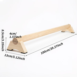 Planche d'équilibre en bois massif de hêtre pour la maison, les entraînements de renforcement musculaire et la formation à la stabilité, 3 en 1 - Product Image 2
