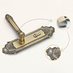 <span class=keywords><strong>Venta</strong></span> caliente de alta calidad Oem Helix Heritage Hardware interno latón casa oro manijas de puerta para puertas interiores de madera con cerradura de llave - Product Image 3