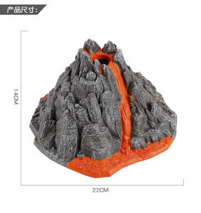 Lelewu dinosaurio mundo escena decoración erupción modelo simula fumar fuego respirando rocalla juguete - Product Image 5