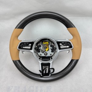 Volant en fibre de carbone d'usine d'origine YLD pour la <span class=keywords><strong>nouvelle</strong></span> <span class=keywords><strong>Porsche</strong></span> <span class=keywords><strong>Cayenne</strong></span> Hybrid, pour <span class=keywords><strong>Porsche</strong></span> 718 911 991 997 970 Cayman - Product Image 5