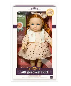 子供のための36cm3D赤ちゃん人形プラスチックアフリカかわいい女の子赤ちゃん人形新着