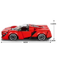 Bloques de Construcción Clásicos COBRA, Juego de Juguetes de Coche para Niños y Adultos, Modelo Pequeño, Regalo DIY, Ladrillos Técnicos, Modelo de Coche