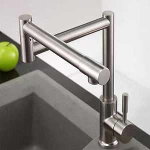 Robinet de <span class=keywords><strong>cuisine</strong></span> allemand pliable et extensible 2026, robinet de <span class=keywords><strong>cuisine</strong></span> pliable et rotatif, robinet noir extensible, aérateur mélangeur - Product Image 4