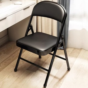 Silla Plegable de Metal, Silla de Oficina Plegable, Silla de Escritorio para Uso en el Hogar y Conferencias - Product Image 1