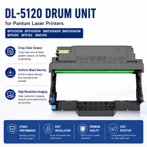 Unità Tamburo DL-5120 per Stampanti <span class=keywords><strong>Laser</strong></span> Pantum BP5100DN BP5100DW BM5100ADN BM5100ADW BP5100 BP5102 BM5105 - Product Image 1